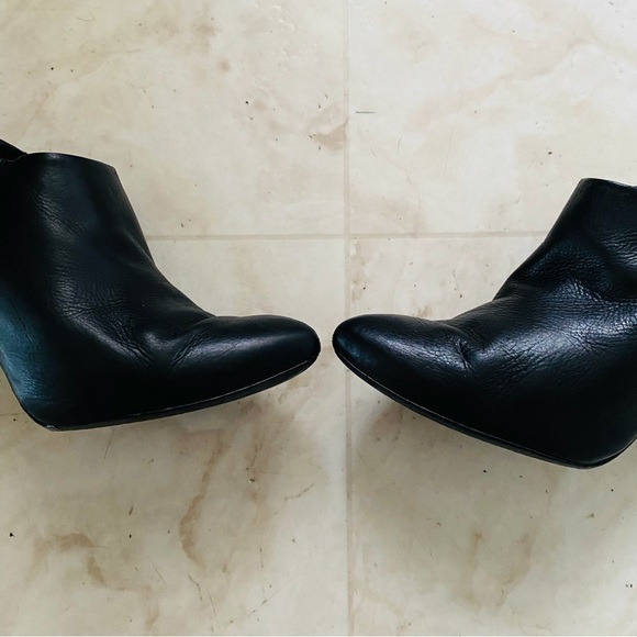 $850 Gucci Made in Italy Darwin Nero Black Leather Ankle Boots Booties Size 6/36 - Picture 5 of 15